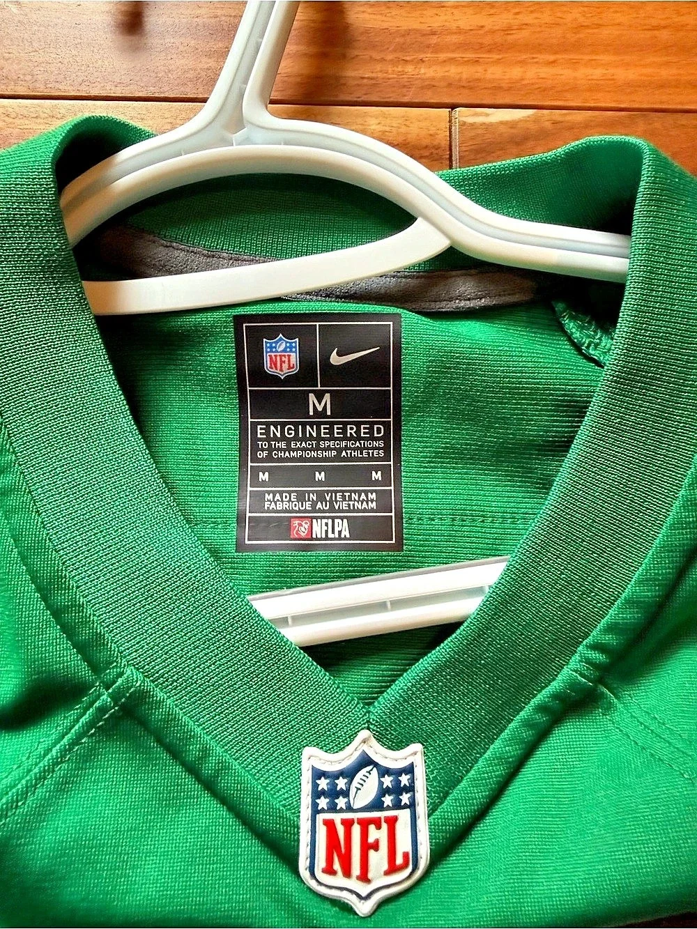 Nike Jersey #11 Brown Football Jersey Green & White Boys Medium